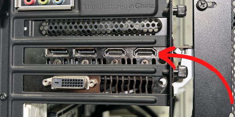 check monitor ports in graphics card