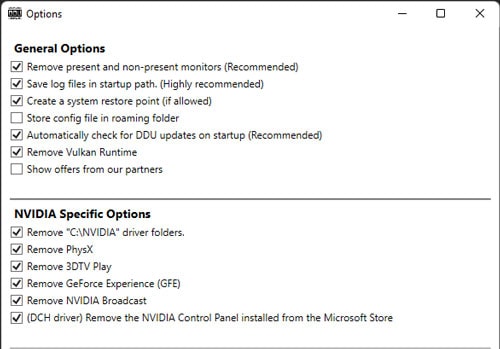 check-nvidia-and-general-options-ddu