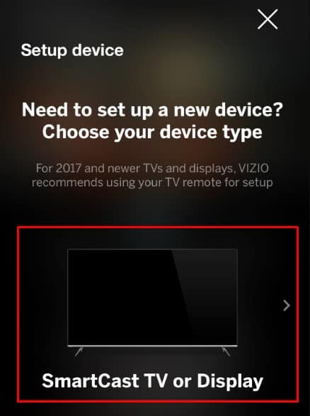 choose smartcast vizio tv