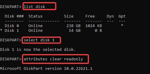 clear usb attributes