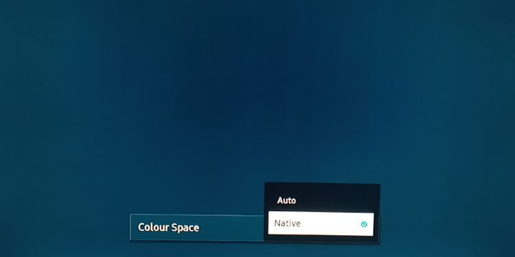 Best TV Settings for Gaming 17 colour space native