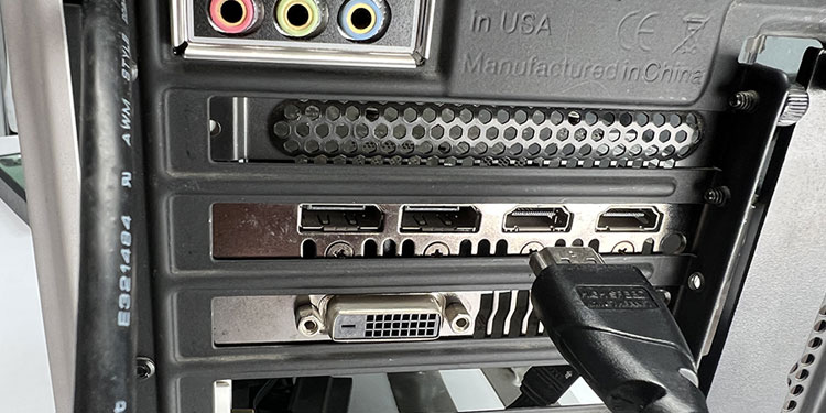 connect display port to graphics card