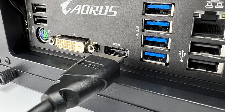 connect display port to motherbaord