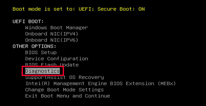dell-boot-mode-diagnostics
