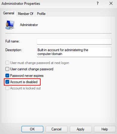 disable builtin admin account windows