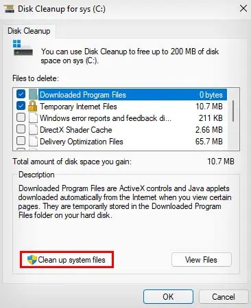 How to Delete Backup Files on Windows 12 disk-cleanup-system-files