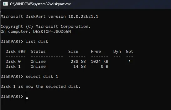 How to Use a USB Flash Drive (Detailed Guide) 24 disk-part