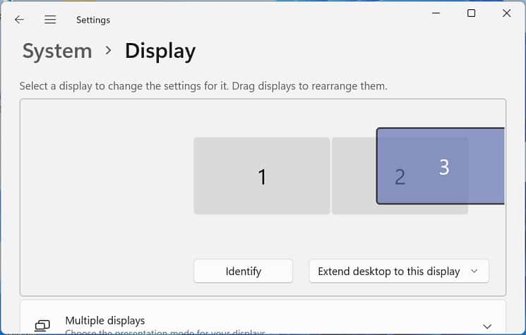drag and drop display