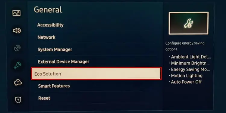 Best TV Settings for Gaming 19 eco-solution-option