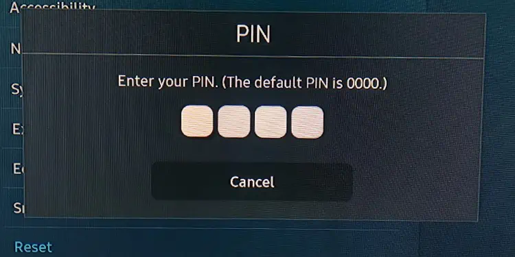 Why is My Samsung TV Flickering? 10 Proven Ways to Fix It 23 enter-pin-code-to-complete-reset-4
