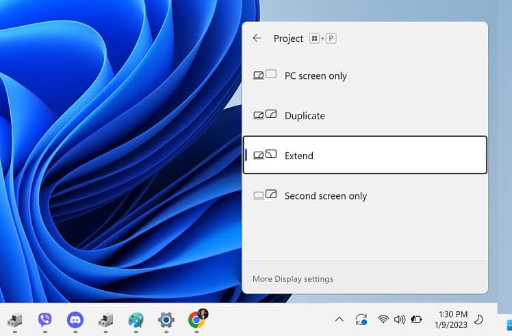 extend or duplicate