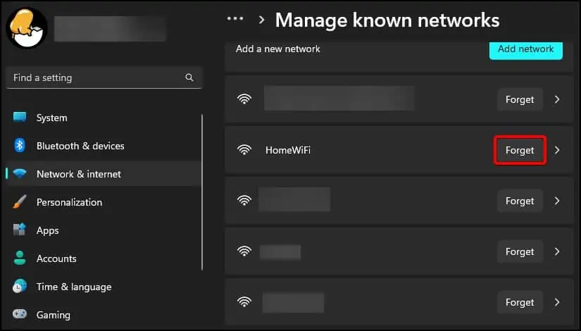forget-known-networks