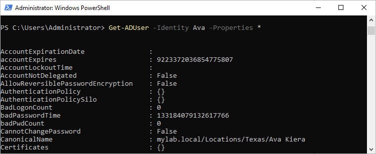 How To Use PowerShell Get-ADUser 2 get aduser all properties
