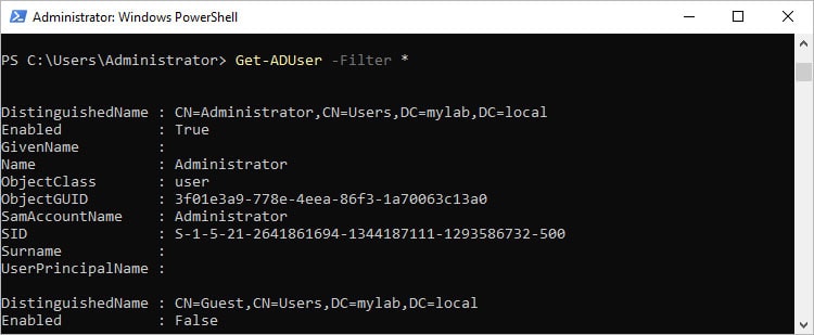 How To Use PowerShell Get-ADUser 4 get aduser filter all