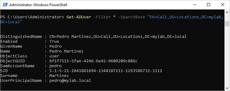 get-aduser-searchbase