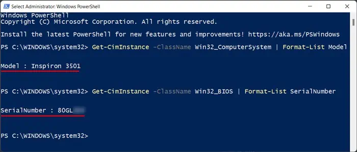 get-ciminstance-powershell-dell-model-serial-number-1