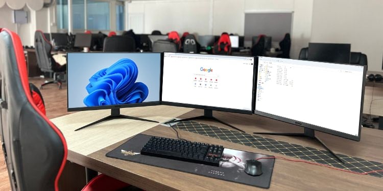 how to connect multiple monitors