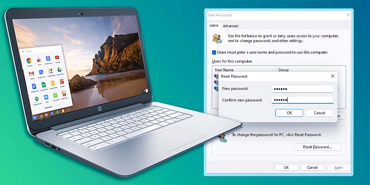 how to reset password on hp laptop