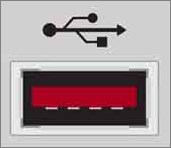 red coding of usb port