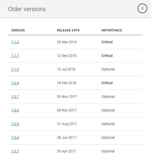 older version dell bios update