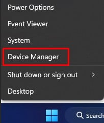 open device manager install audio driver