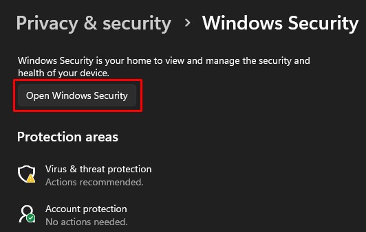 open windows security dell bios