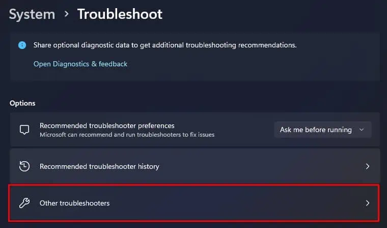 Dell XPS Not Charging? Try These 6 Fixes 11 other-troubleshooter-windows-dell-xps