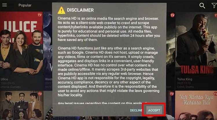 How to Install Cinema on Firestick (Step-By-Step Guide) 24 pick-Accept-1