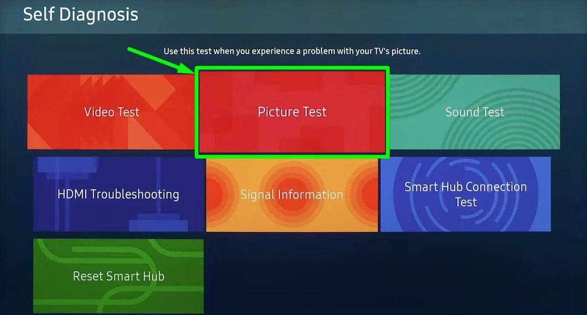 Why is My Samsung TV Flickering? 10 Proven Ways to Fix It 4 picture-test-option-1