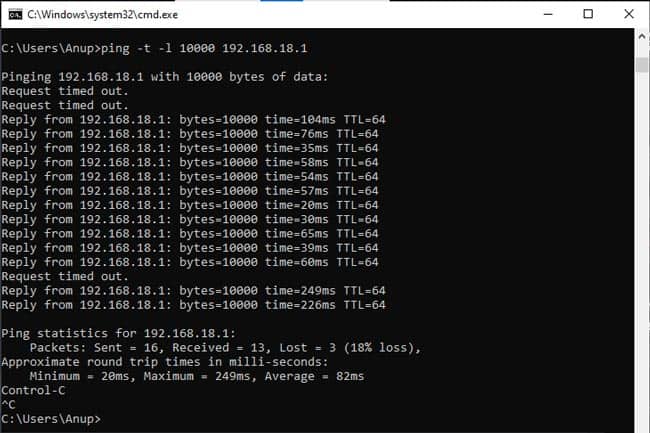 ping-test-results
