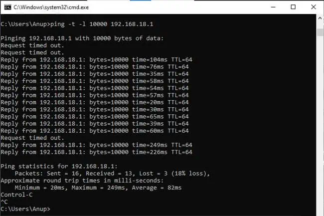 ping-test-results