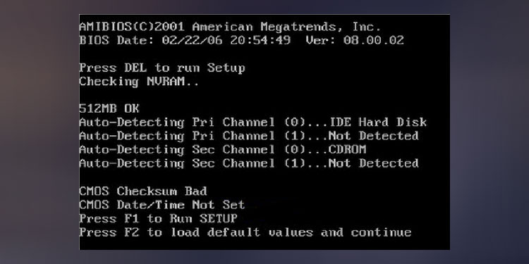 post error cmos battery