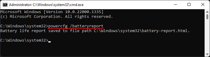 powercfg-batteryreport