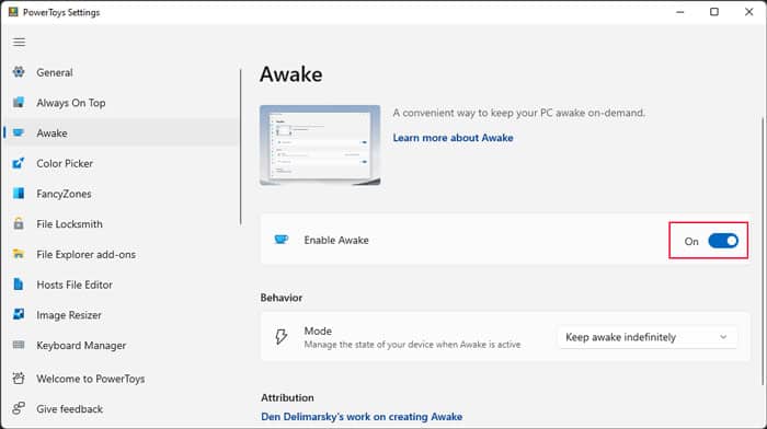 powertoys-preview-enable-awake
