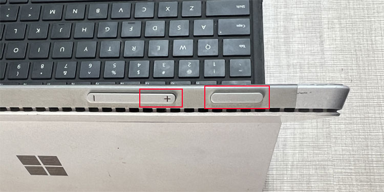 Surface Not Charging? 7 Ways to Fix It 2 press-power-and-volume-up-button-surface