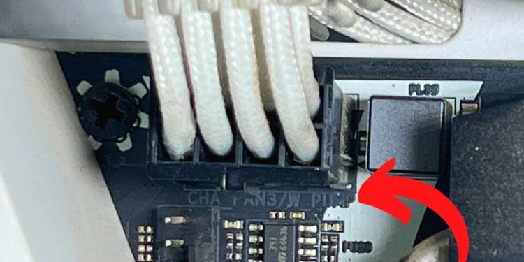 pump header in motherboard