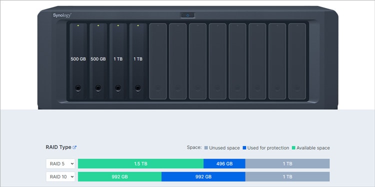 raid 5 vs raid 10 mixed disk sizes