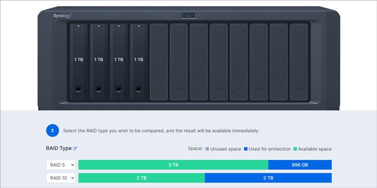 raid 5 vs raid 10 usable storage