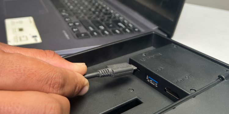 replug the power adapter