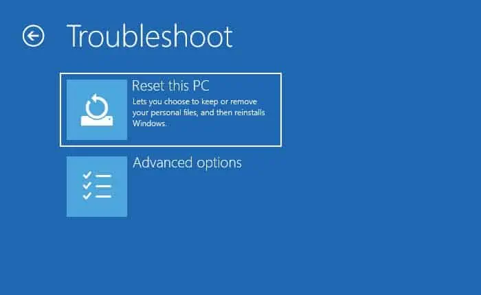 14 Ways to Solve a Black Screen on Your Dell Laptop 45 reset-this-pc-in-windows-re