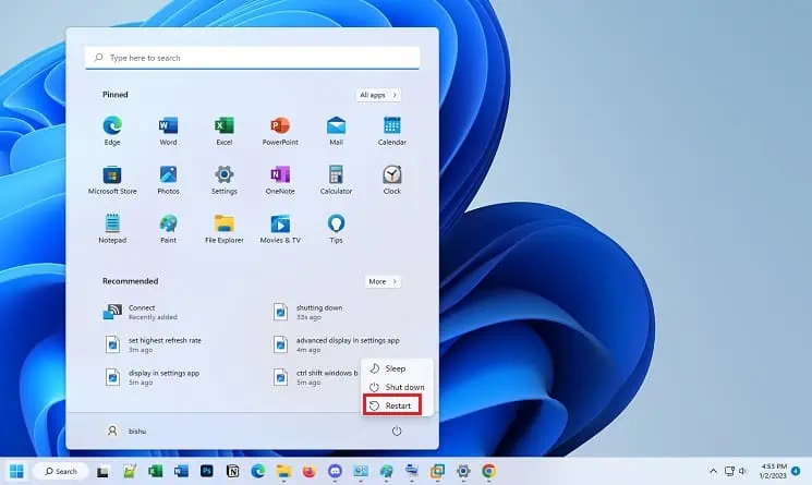 restart-from-power-icon