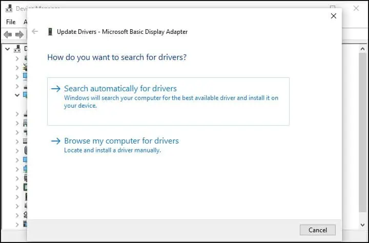 14 Ways to Solve a Black Screen on Your Dell Laptop 22 safe-mode-search-automatically-for-drivers