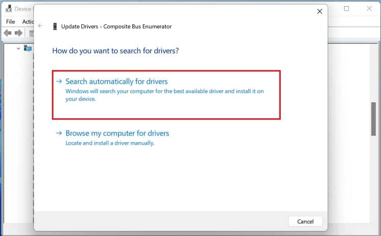 search automatically for chipset drivers