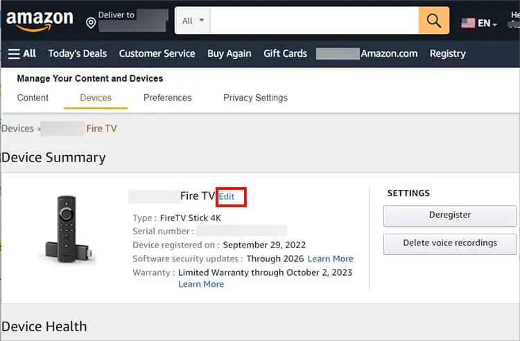 How to Change Name of Firestick? 15 select-Edit