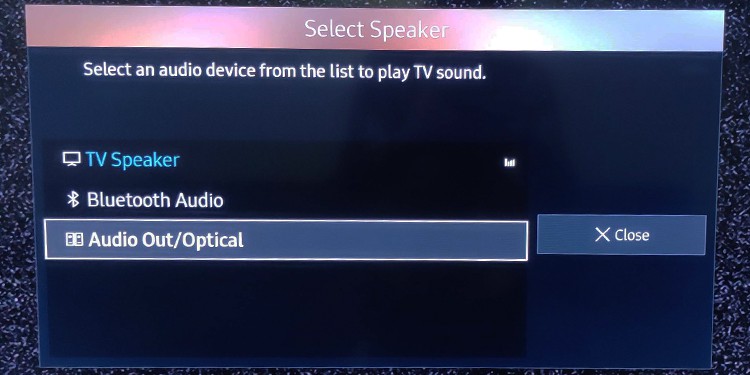 select bluetooth audio