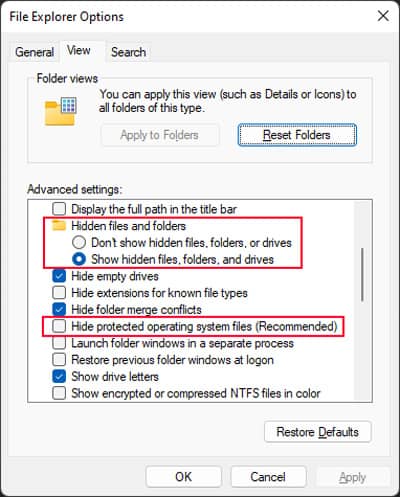 show-hidden-and-protected-files
