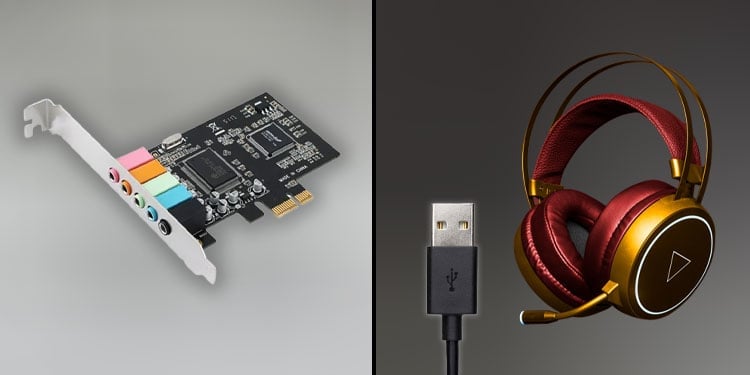 sound card and usb audio device