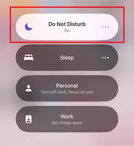 tap-on-Do-Not-Disturb-Mode