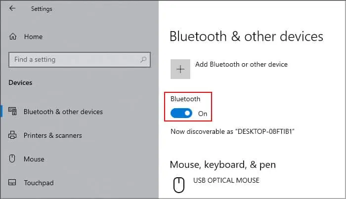 HP Mouse Not Working? Here’s How to Fix It 3 toggle-on-bluetooth