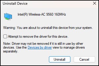 uninstall confirm